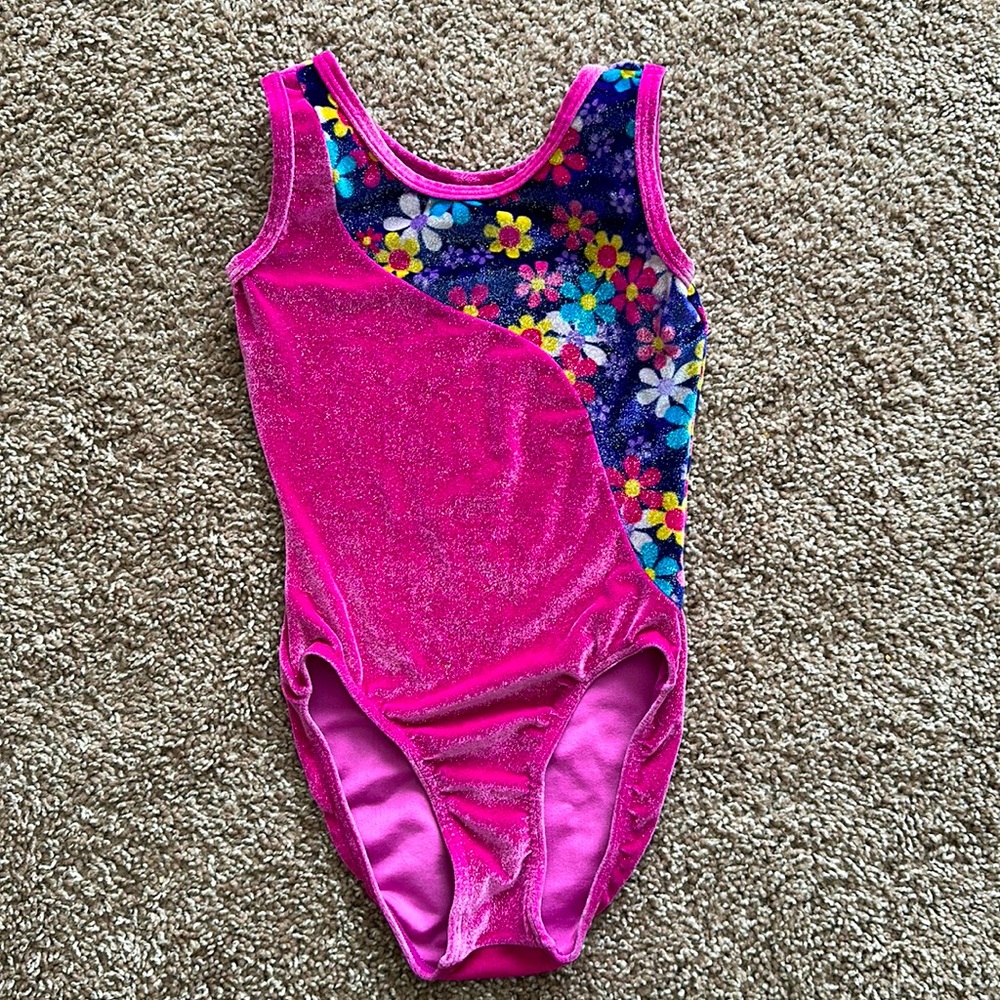 Pink and Flower Leotard